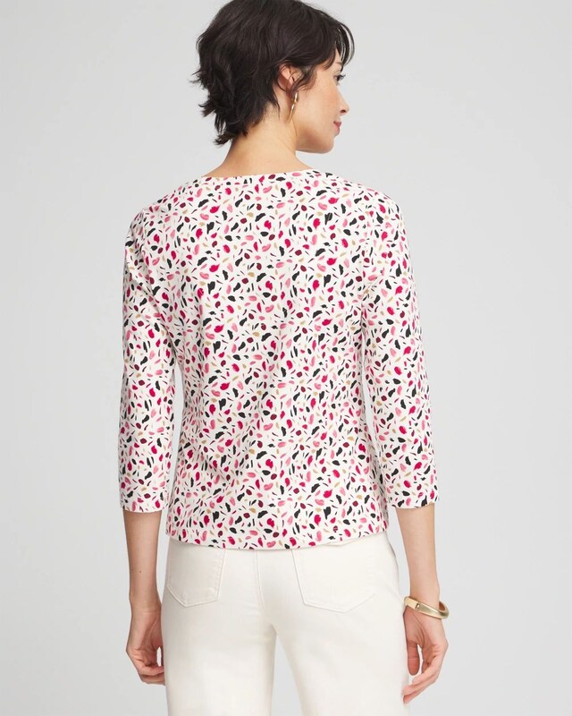 Spots 3/4 Sleeve Perfect Tee - image 3